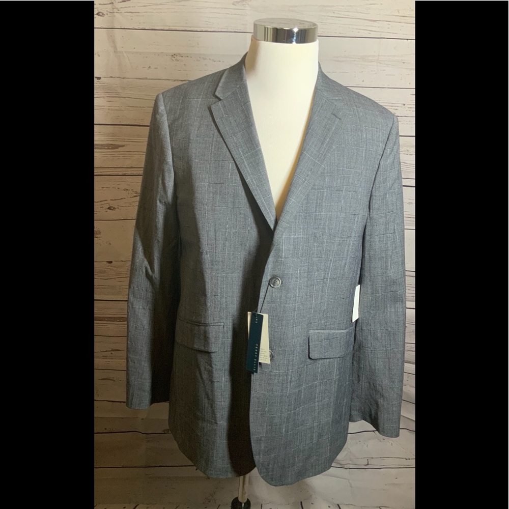 Perry Ellis Slim- Fit Stretch Twill Suit Jacket